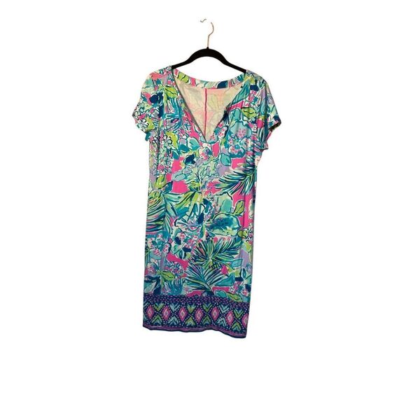 Lilly Pulitzer women’s sophiletta early bloom, short sleeve, dress, size medium - Picture 2 of 4
